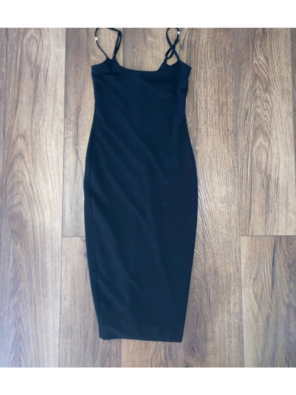 Meshki women’s black Pencil  Bodycon Midi Dress size s